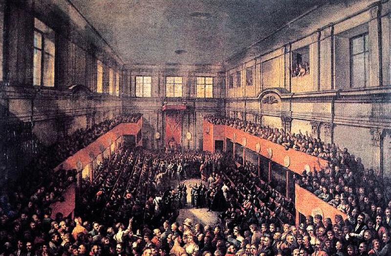 Kazimierz Wojniakowski The Vote upon the Constitution oil painting picture